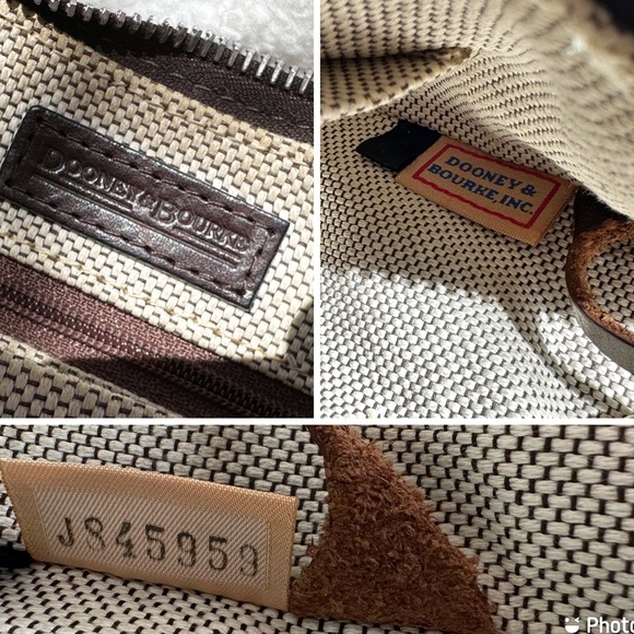 Dooney and Bourke Y2K Vintage Signature Logo Bucket Crescent Hobo Y2K Handbag - Picture 16 of 16